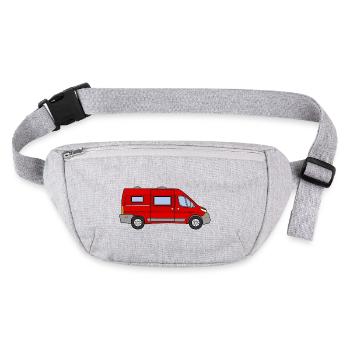 Camper VAN / Van RED - Stanley/Stella recycled Hip Bag  - heather grey - Front
