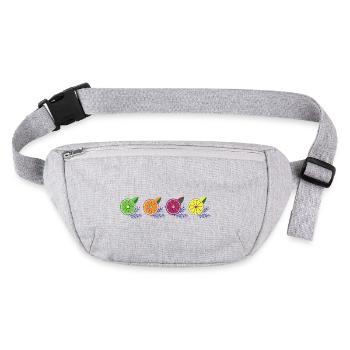 Frisches Zitrus-Quartett - Stanley/Stella recycelte Gürteltasche - Grau meliert - Vorne
