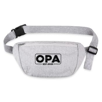Opa 2025 - Stanley/Stella recycelte Gürteltasche - Grau meliert - Vorne
