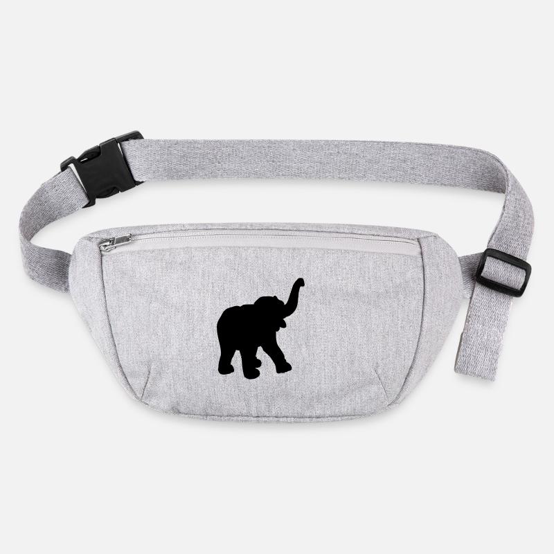 Fröhlicher junger Elefant aus dem Zirkus Stanley/Stella recycelte Gürteltasche