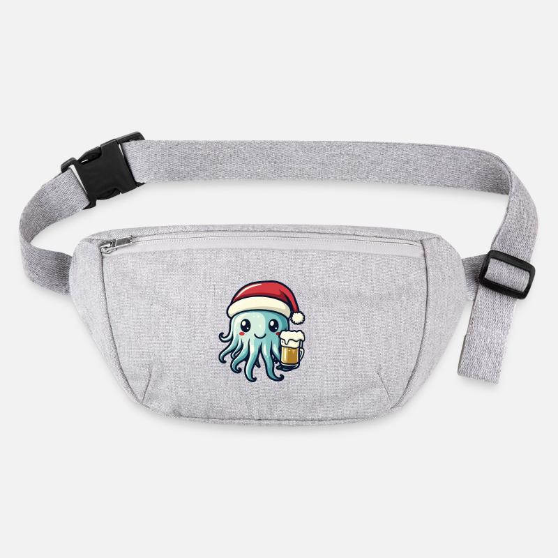 Méduse Bière de Noël Drôle Sac banane recyclé Stanley/Stella
