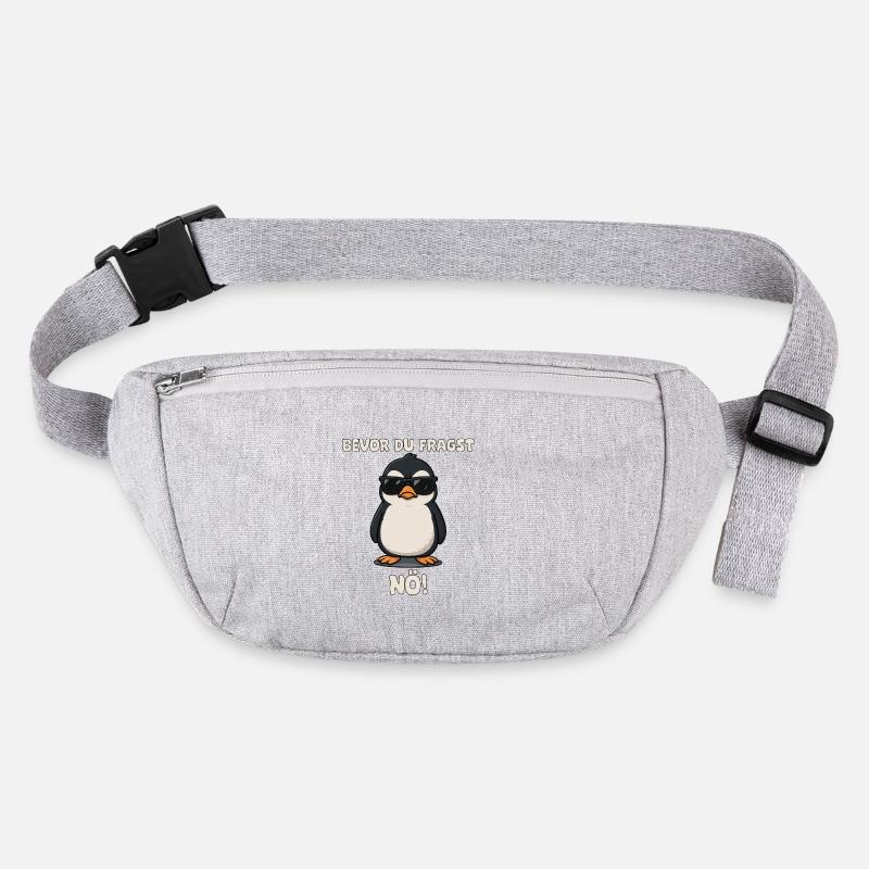 Pingouin avec des lunettes de soleil disant Sac banane recyclé Stanley/Stella