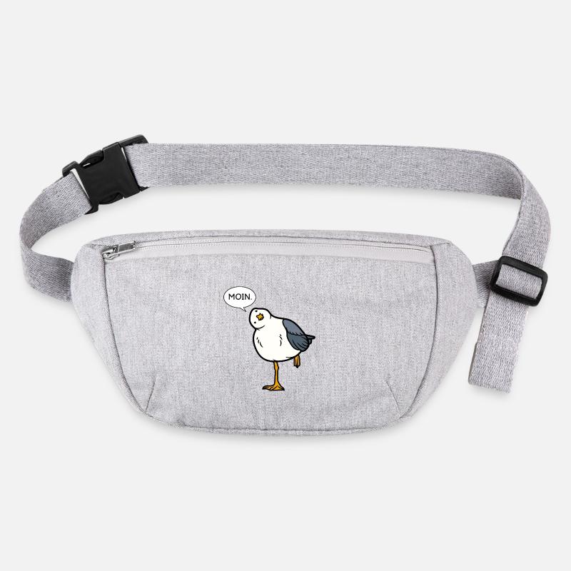 Moin Möwe – norddeutscher Gruß mit Humor Stanley/Stella recycelte Gürteltasche