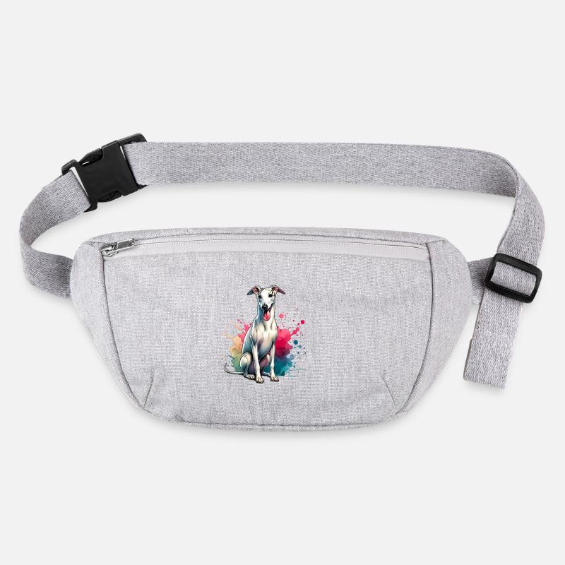 Windhund Geschenk Stanley/Stella recycelte Gürteltasche