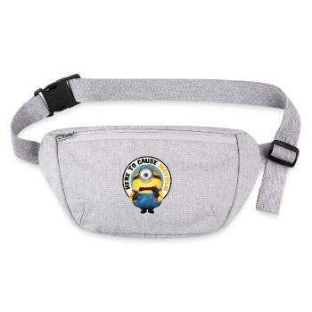 Minions Here To Cause Mayhem With Minion - Stanley/Stella recycled Hip Bag  - heather grey - Front