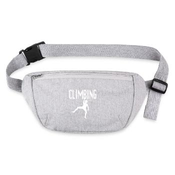 Tshirt and Accessories Climbing - Wolfgang Güllich - Stanley/Stella recycled Hip Bag  - heather grey - Front