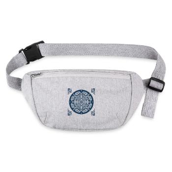 Ancient Greek Mandala 2 - Stanley/Stella recycled Hip Bag  - heather grey - Front