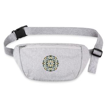All-Seeing Eye Egyptian Mandala 1 - Stanley/Stella recycled Hip Bag  - heather grey - Front