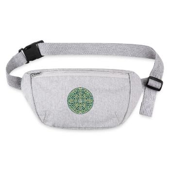 Eternal Celtic Knotwork Mandala Art 4 - Stanley/Stella recycled Hip Bag  - heather grey - Front