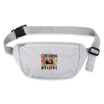 Diffusion télévisée rétro : l’esthétique de la télévision vintage - Sac banane recyclé Stanley/Stella - gris chiné - Devant