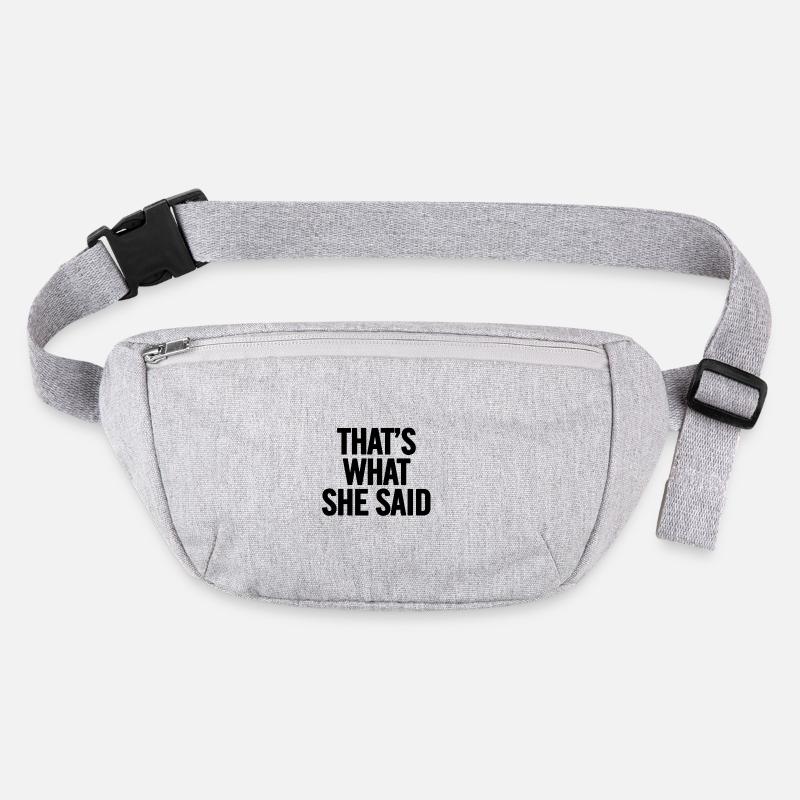 Ce s ce qu'elle a dit Noir Sac banane recyclé Stanley/Stella