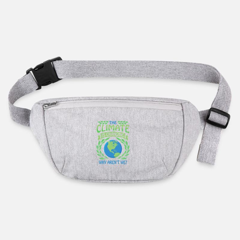 The Climate Is Changing Why Aren't We? climate change Stanley/Stella recycled Hip Bag 