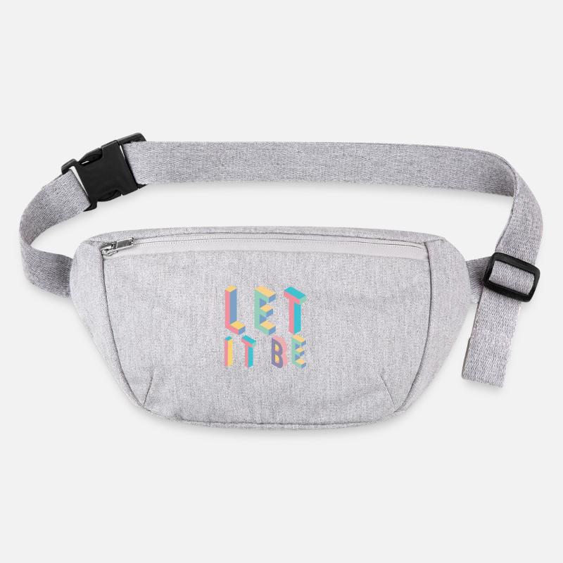 Lett it be, typography Stanley/Stella recycled Hip Bag 