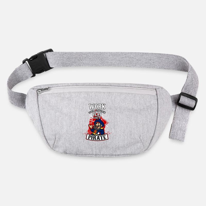 Saying pirate gift idea ships captain Stanley/Stella recycled Hip Bag 