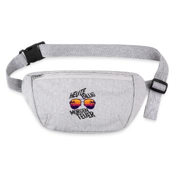 Hallo Helmut heute billig morgen teuer Mallorca - Stanley/Stella recycelte Gürteltasche - Grau meliert - Vorne