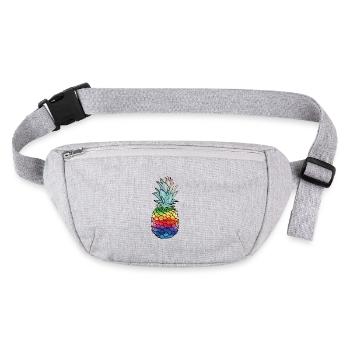 Chemise ananas arc-en-ciel - Sac banane recyclé Stanley/Stella - gris chiné - Devant