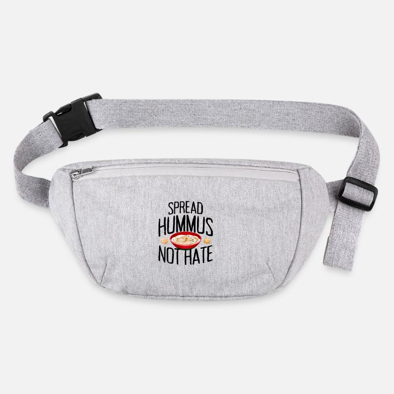 Spread Hummus Not Hate Vegan Gift For Vegans Stanley/Stella recycled Hip Bag 