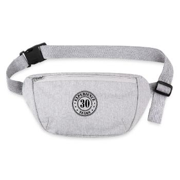 30 years of experience - Stanley/Stella recycled Hip Bag  - heather grey - Front