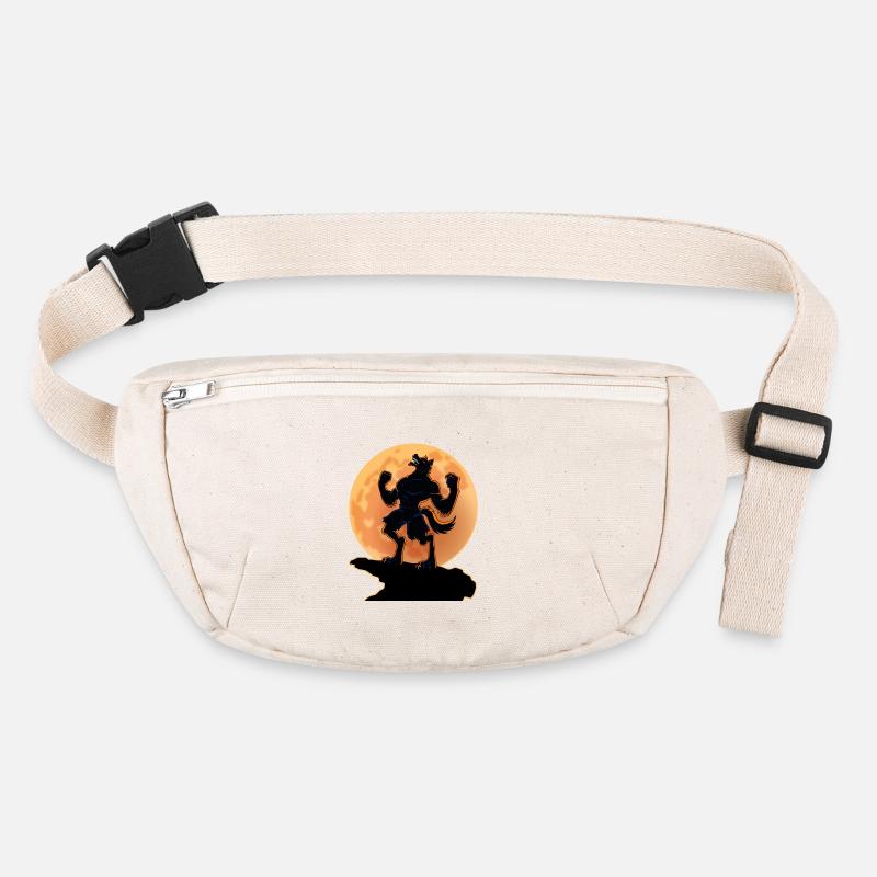 Dunkle Werwolf, Vollmond - Halloween beängstigend Geschenk Stanley/Stella recycelte Gürteltasche