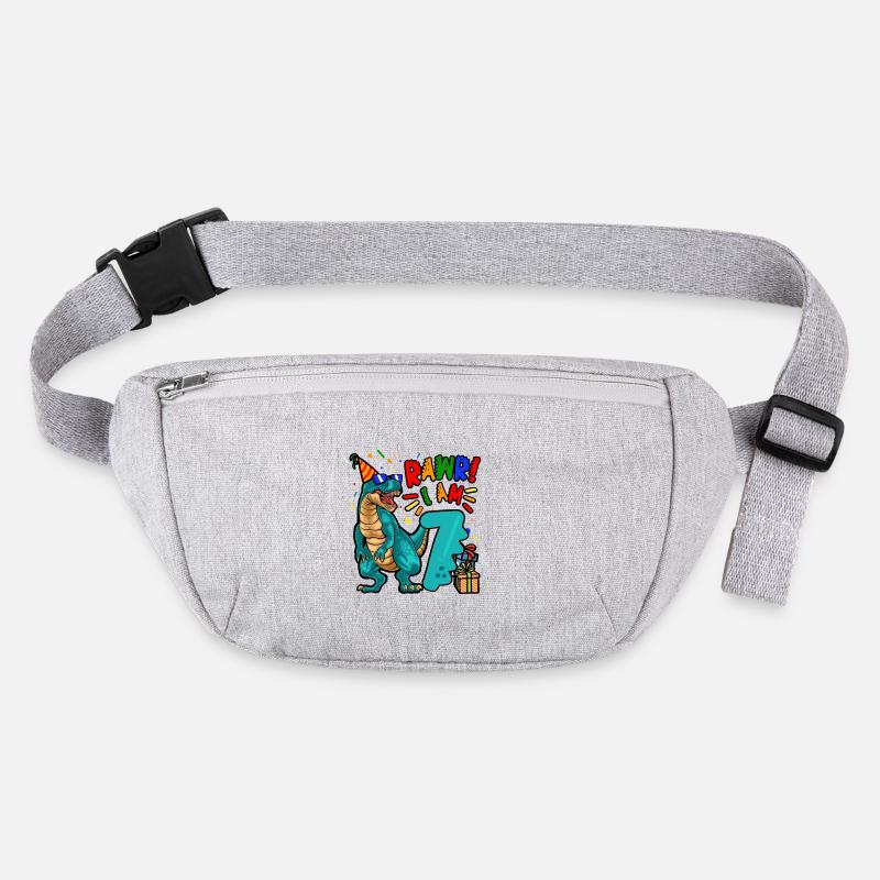 7. Geburtstag Dinosaurier RAWR 7 Junge Dino Stanley/Stella recycelte Gürteltasche