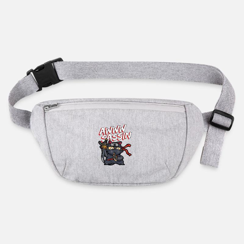 Cool Awwwsassin Samurai Katze Lustige Ninja Katze Stanley/Stella recycelte Gürteltasche