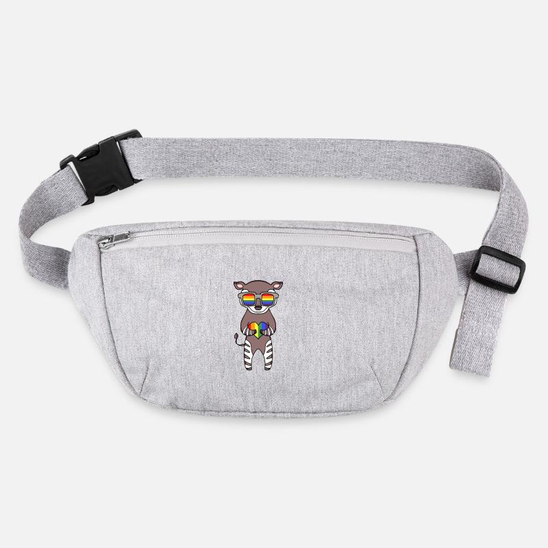 LGBT Animal Okapi Rainbow Stanley/Stella recycled Hip Bag 