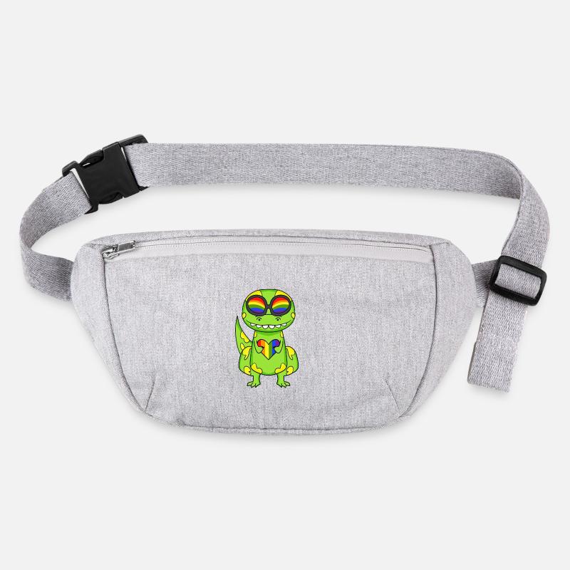 LGBT Tier Dinosaurier Regenbogen Herz Stanley/Stella recycelte Gürteltasche