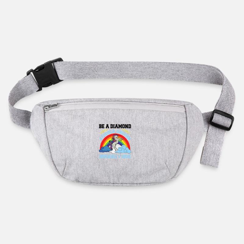 Sei ein diamantbesetztes Einhorn Unicorn Stanley/Stella recycelte Gürteltasche