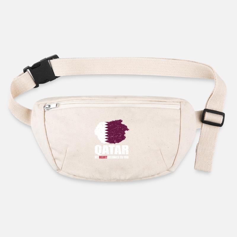Qatar Flag Stanley/Stella recycled Hip Bag 