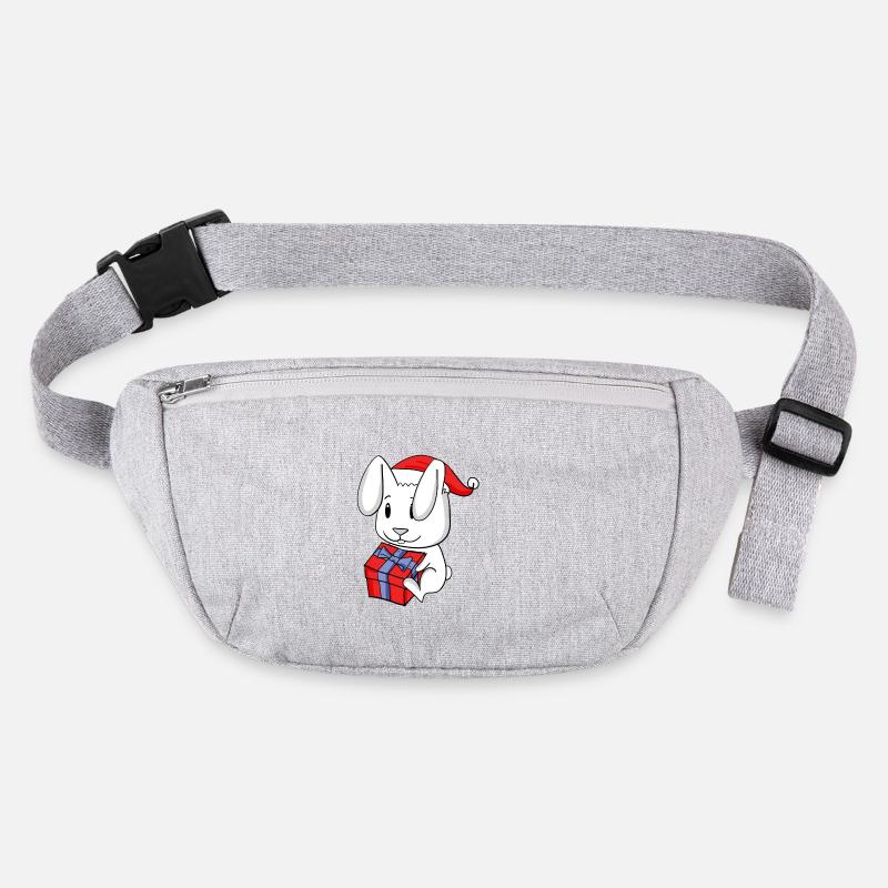 Christmas Baby with Gift - Rabbit Stanley/Stella recycled Hip Bag 