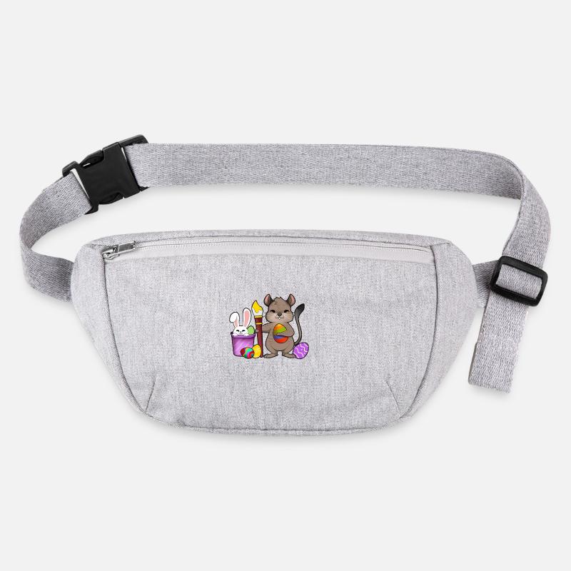 Sweet Degu paints Easter eggs Stanley/Stella recycled Hip Bag 