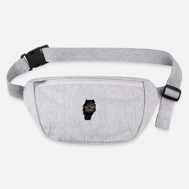 Cat Cute Kitten Cracked Cat Lovers Cats Stanley/Stella recycled Hip Bag 