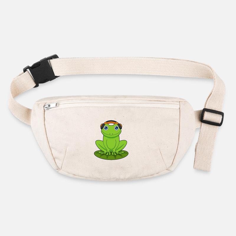 Frosch Kopfhörer Musik Stanley/Stella recycelte Gürteltasche