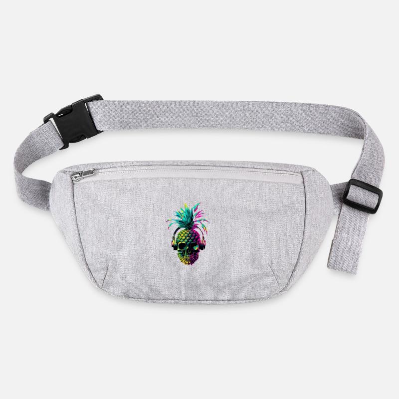 EDM Music Rave Festival Pineapple Techno Stanley/Stella recycled Hip Bag 