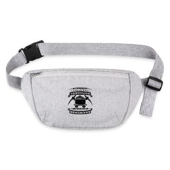 Bergbau Shirt Alle haben gesagt - Stanley/Stella recycelte Gürteltasche - Grau meliert - Vorne
