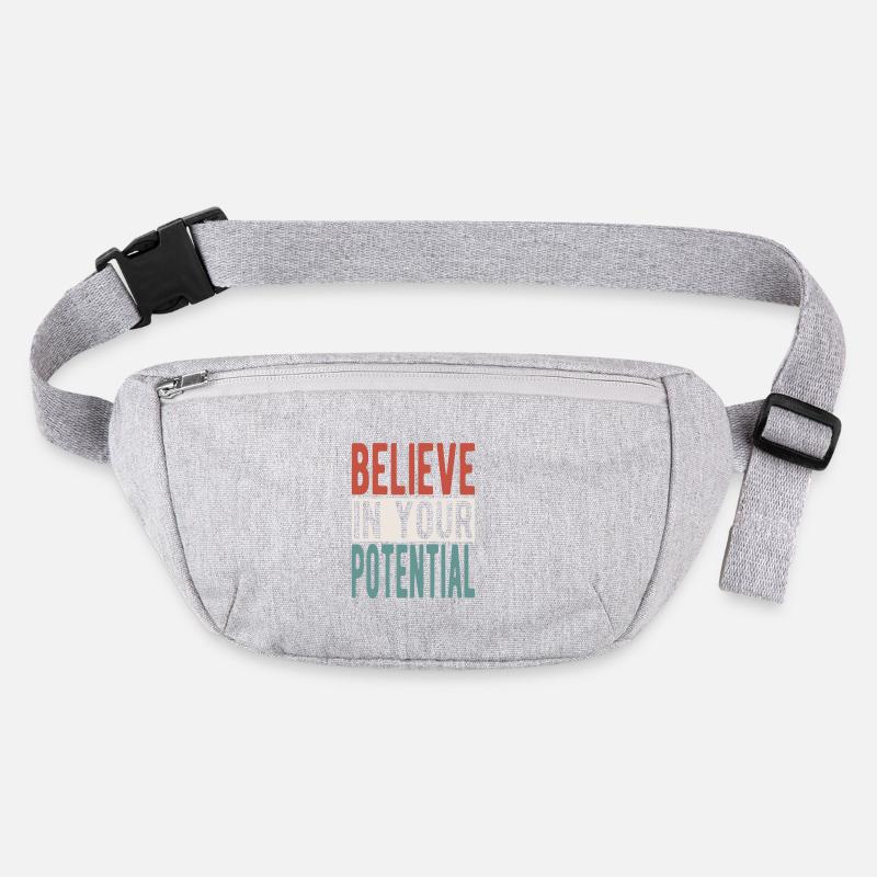 Believe in your potential Stanley/Stella recycelte Gürteltasche