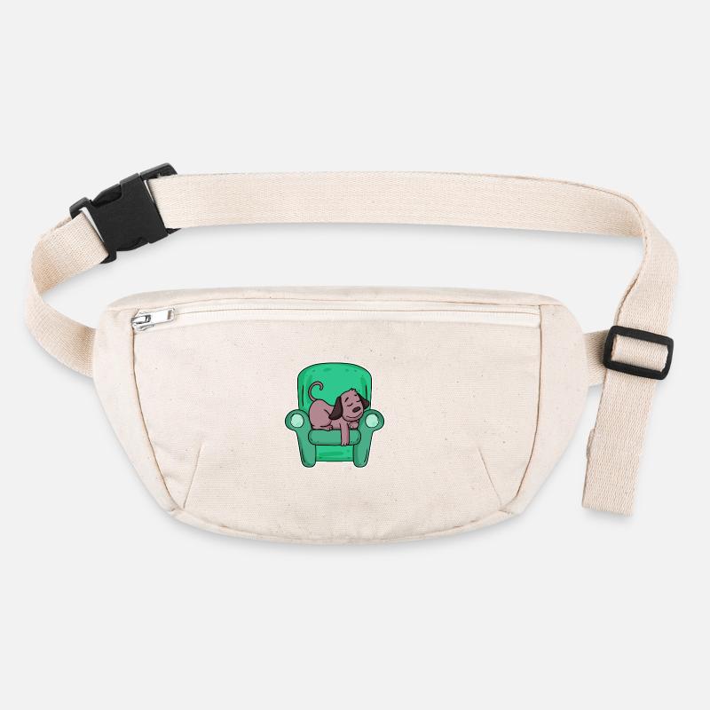 Schlafender Hund Stanley/Stella recycelte Gürteltasche