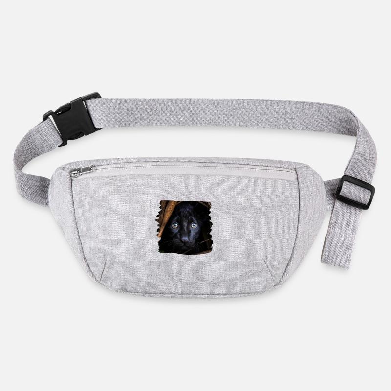 schwarzer Panther realistic Panther Stanley/Stella recycelte Gürteltasche