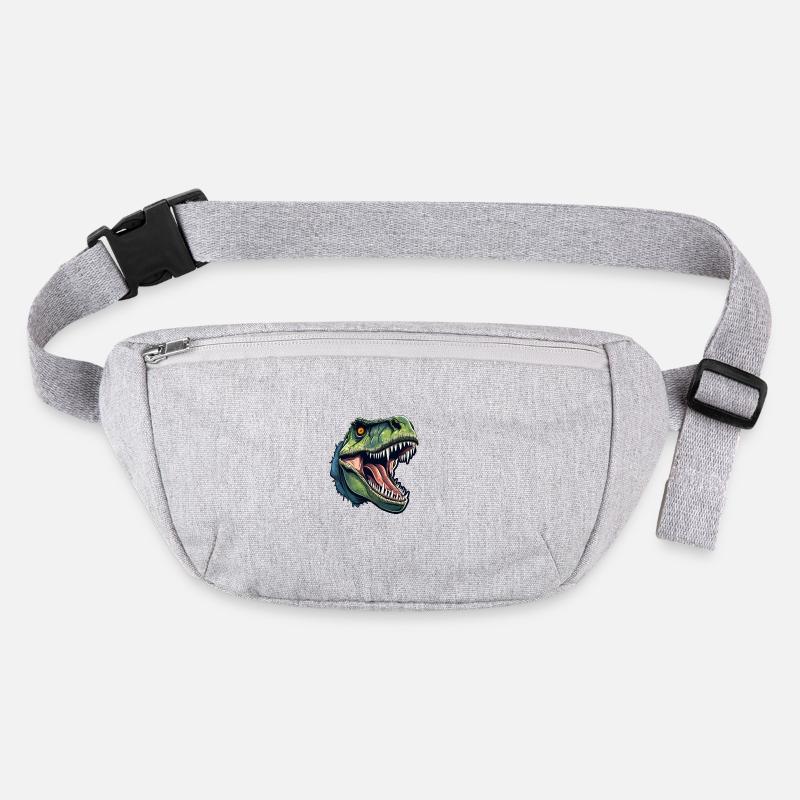T-Rex Dino Head Stanley/Stella recycled Hip Bag 