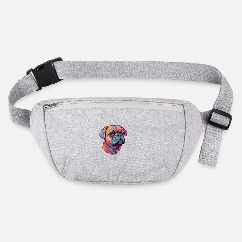 Tête de carlin Sac banane recyclé Stanley/Stella