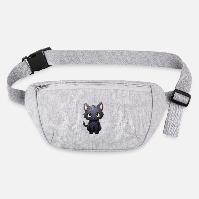 Kawaii Chat Noir Sac banane recyclé Stanley/Stella