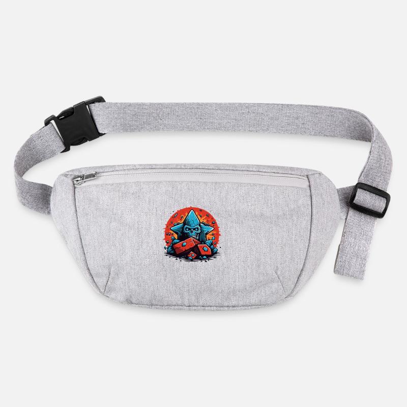 Zombie skull on the rocks Stanley/Stella recycled Hip Bag 