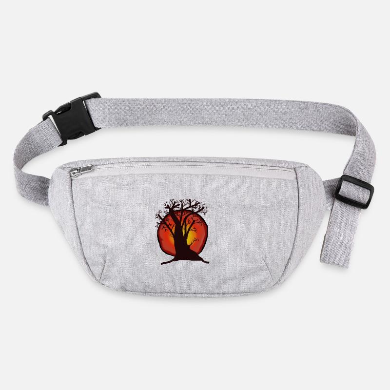 Tree, Sun, Sunset, Sunrays, Forest Stanley/Stella recycled Hip Bag 