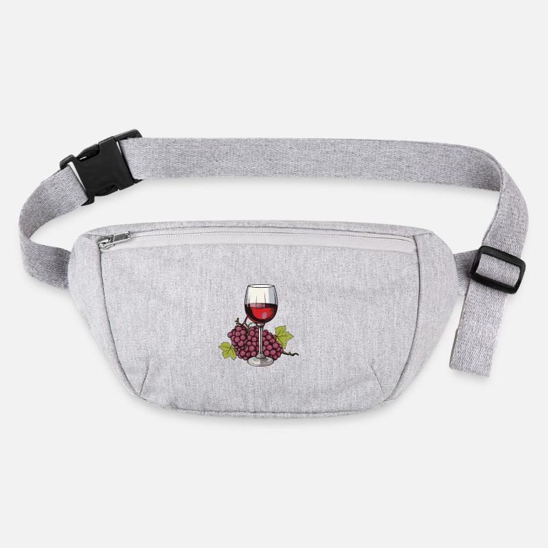 Wine Glass Grapes Wine Stanley/Stella recycled Hip Bag 