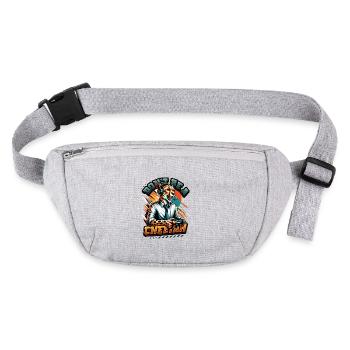 Jeux vidéo Cheetaah Esport Gaming Nerd Gamer - Sac banane recyclé Stanley/Stella - gris chiné - Devant