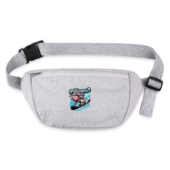 Snowborder Pig Pistensau Après-ski - Sac banane recyclé Stanley/Stella - gris chiné - Devant