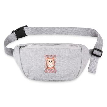Drôle De Chat Dame, Chat Maman - Sac banane recyclé Stanley/Stella - gris chiné - Devant