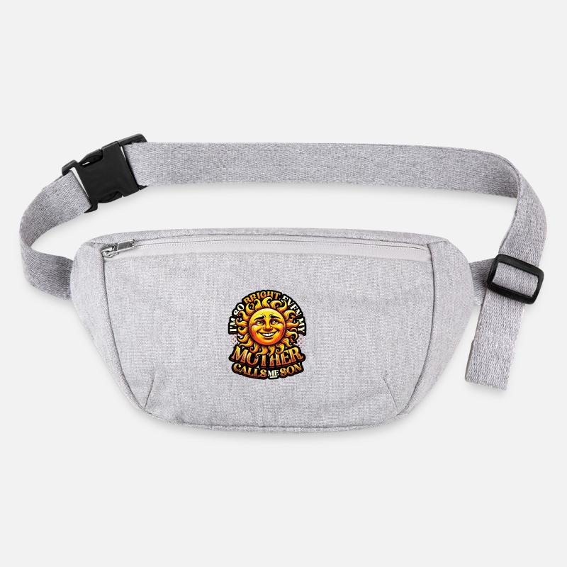 Funny Pun Son Sun Humorous Sayings Stanley/Stella recycled Hip Bag 