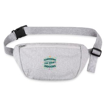 Grüner Daumen Glückseligkeit - Stanley/Stella recycelte Gürteltasche - Grau meliert - Vorne