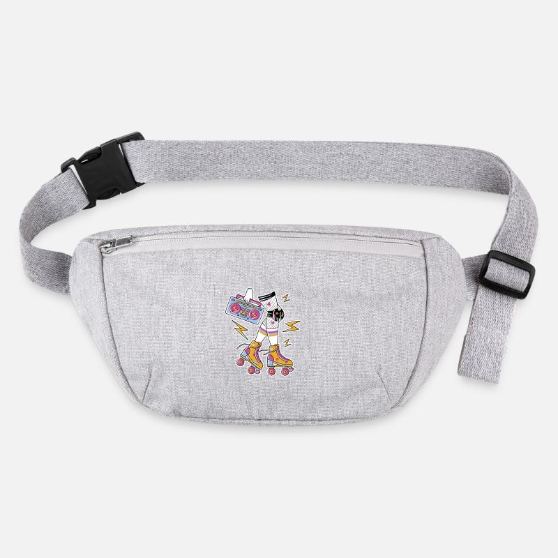 Retro Rollers Groove Vibes - Stanley/Stella recycled Hip Bag  - heather grey